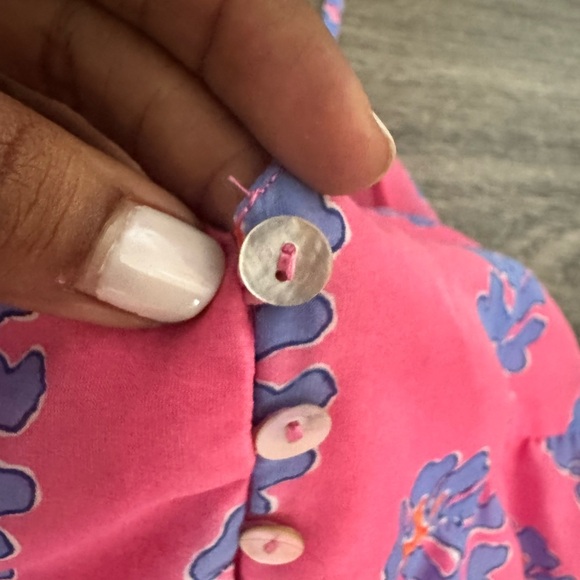 J Marie the piper tiered dress - reversible size small. Pink and blue. - Picture 7 of 9